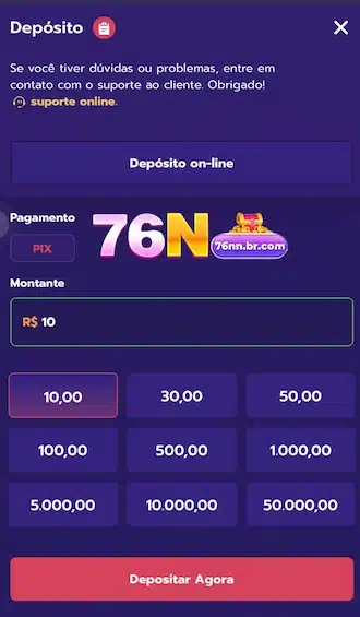 🎀 Passo 2: Escolha o valor